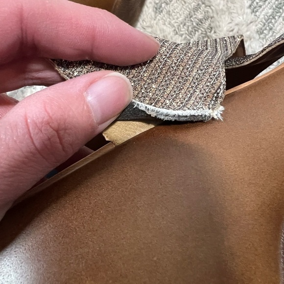 Seychelles Brown Textured Slingback Sandals - Picture 9 of 11